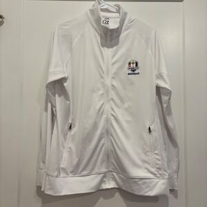 Cutter & Buck Mens 2012 Ryder Cup Medinah Full Zip Golf Jacket White Large